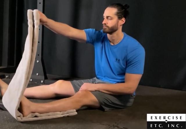 Towel Calf Stretch