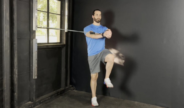 Single Leg  Anti-Rotation Drill