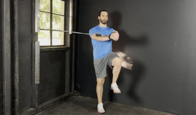 Single Leg  Anti-Rotation Drill