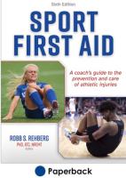 Sport First Aid 6th Edition